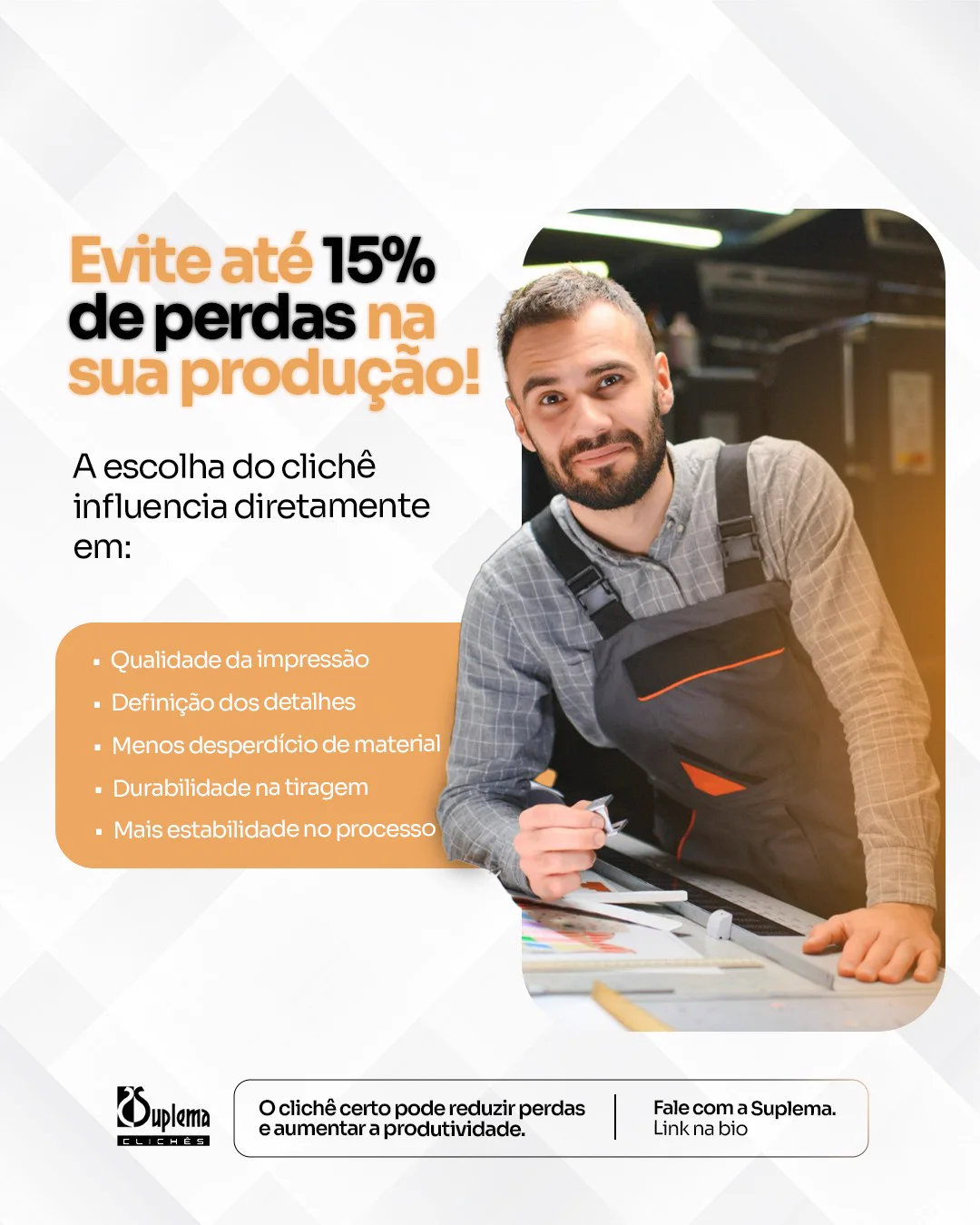 Conteúdo sobre redução de perdas na produção gráfica