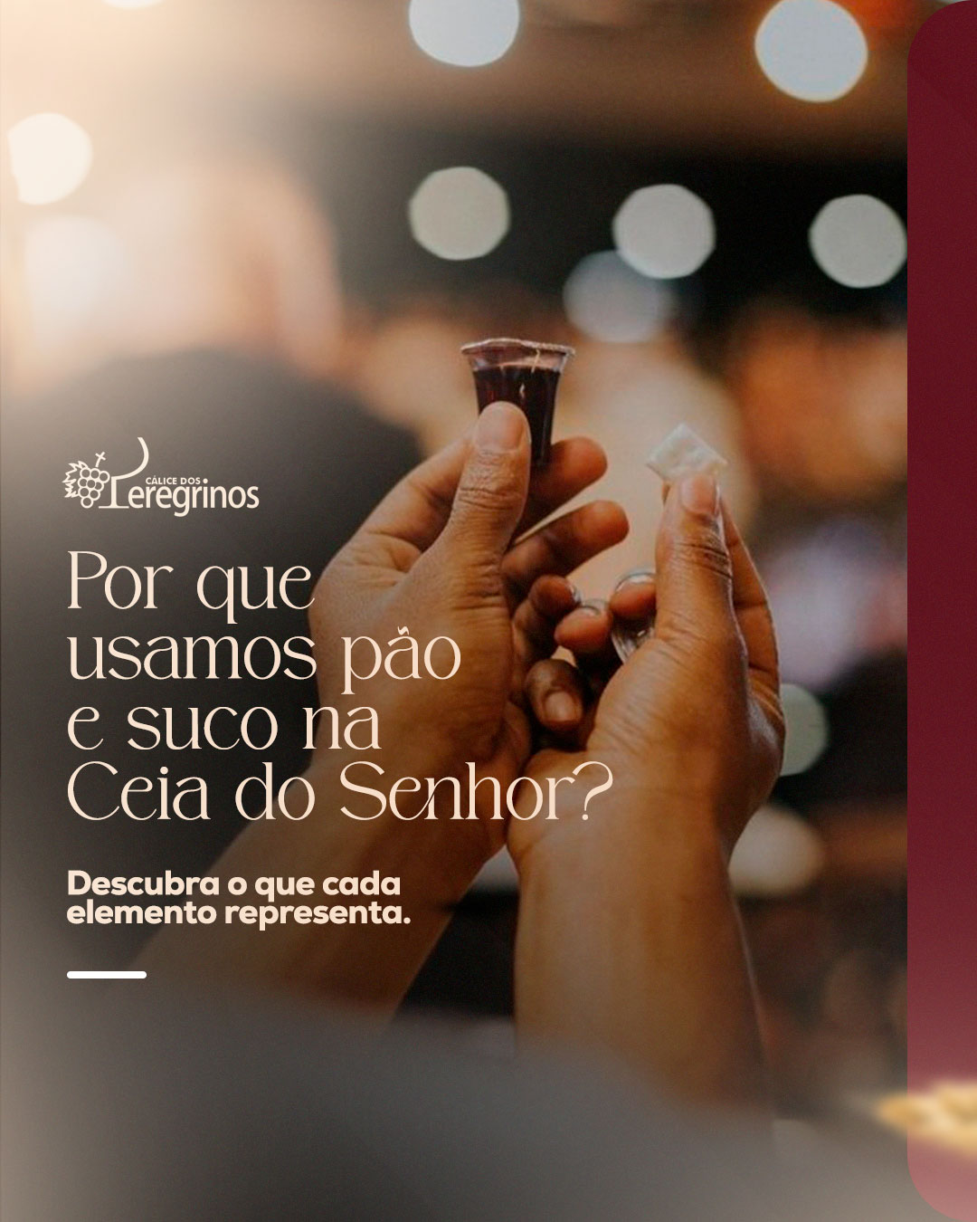 Conteúdo sobre o significado do pão e do suco